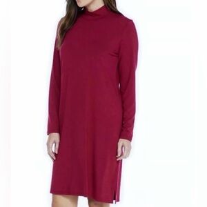 🆕Eileen Fisher - Long Sleeve Jersey Mock Neck Dress